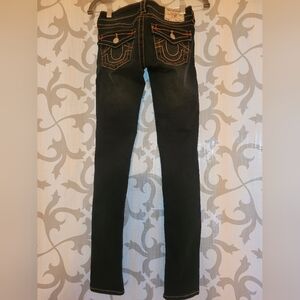 True Religion Black Skinny Jeans for Women
